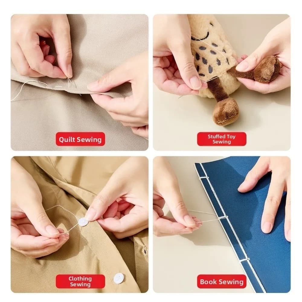 with Top Needle Sewing Set Easy Sewing Space Saving Needle and Thread Box Magnetic Compact Storage Manual Sewing Tool Kit