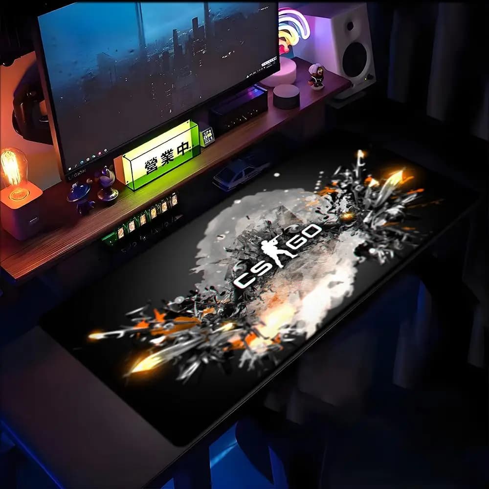 HOT Game team C-Counter Strike Nero Locking Edge Mousepad PC Decora la camera da letto Computer portatile Tavolo da gioco Mouse Mat cs go