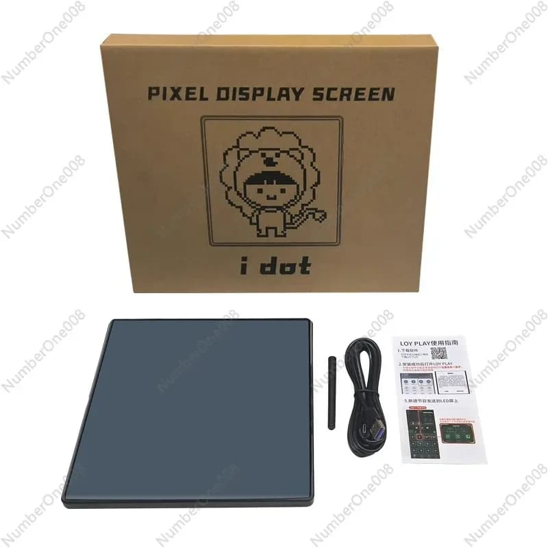 Cornice Fotografica Pixel Art Fai-da-Te, Schermo LED Programmabile Bluetooth con Controllo App, Display Digitale 16x16/32x32 per Decorazione Parete e Scrivania