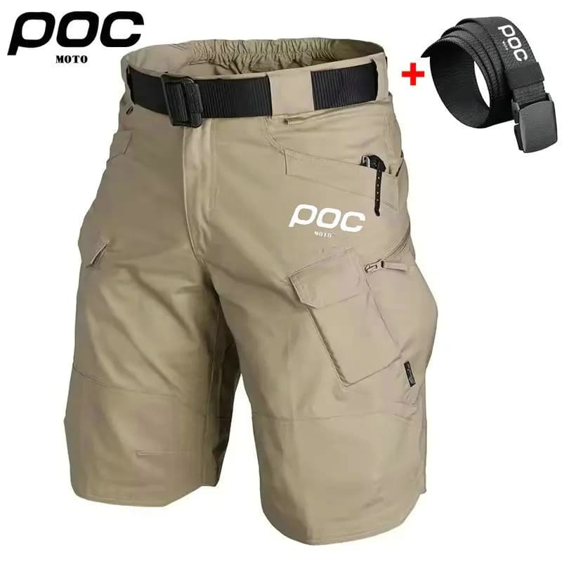 MOTO POC Breathable Bike Shorts Enduro MTB Men's Road Down Pants Waterproof Polyester Bike Short Tactical Cycling M-5XL