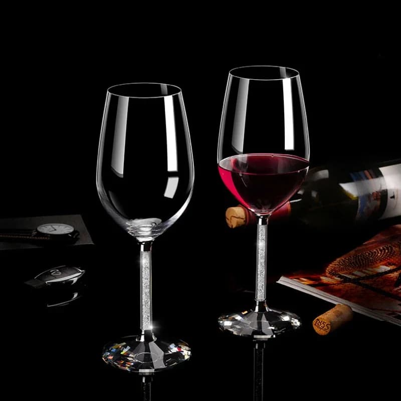 Bicchiere da vino da sposa creativo bicchiere da Champagne unico flauti regalo per feste cristalline tostatura calice di vetro anniversario di cristallo