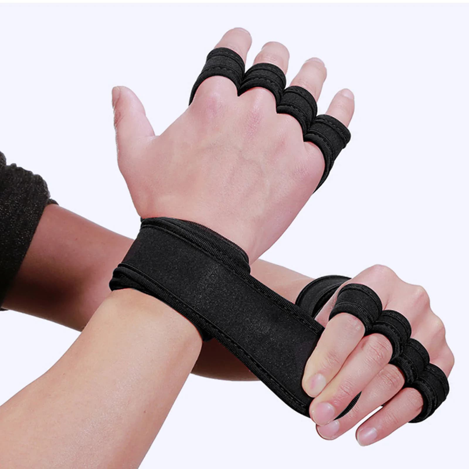 1 pair of silicone sports gloves for cross training, weight lifting and cycling, for men and women