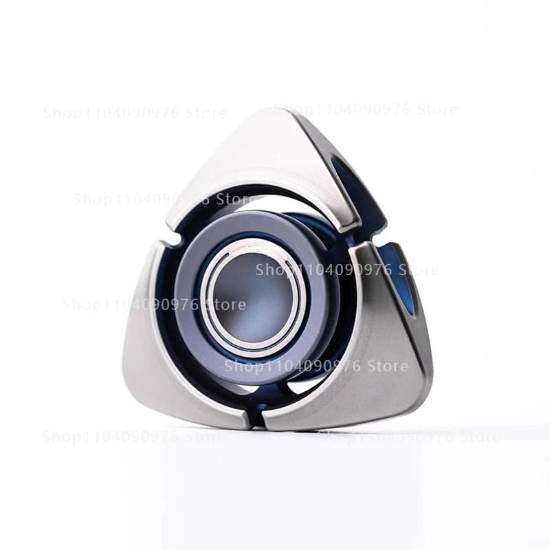 bit04 giocattolo edc artefatto di decompressione per adulti in metallo con spinner fidget a tre pale