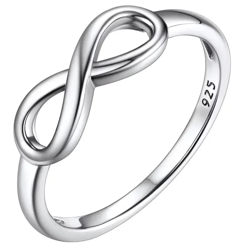 Simpel Infinity Knot Rings, Nice Cute BFF Friendship/Bridesmaid Band Rings, Dainty Eternity Promise Wedding Bands Every Day
