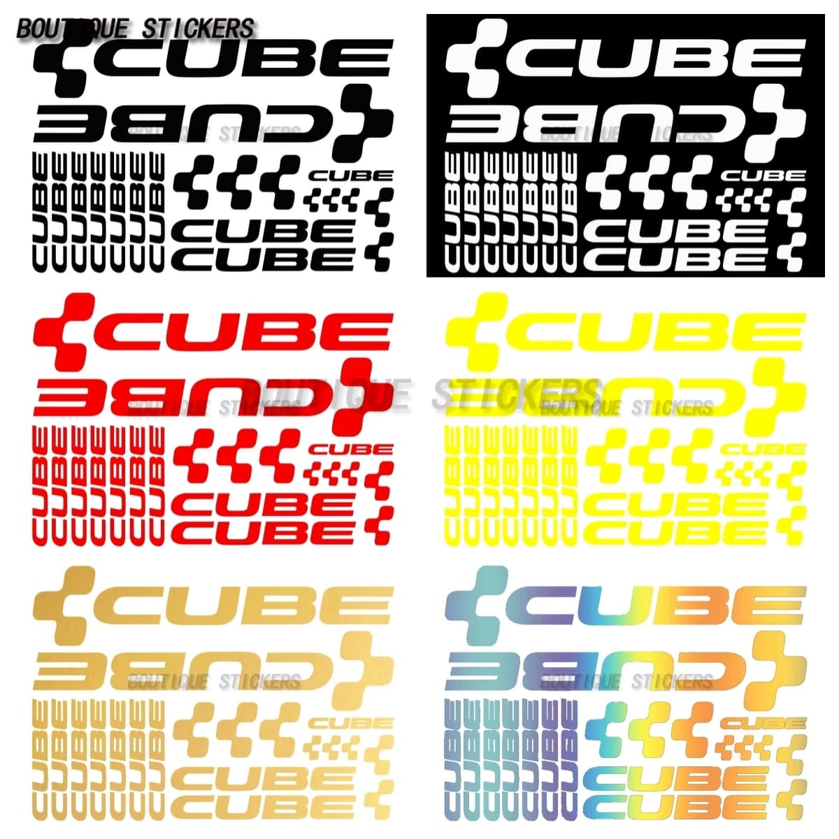 Cubo creativo e squisito adesivo Bici auto decalcomania bicicletta Mtb Bdc Biciletta auto moto decalcomania in PVC impermeabile