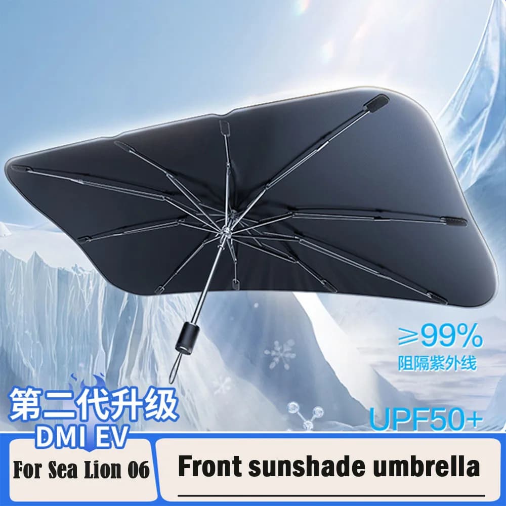 Parasole per Parabrezza Anteriore BYD Sea Lion 06 DM-I/EV, Isolamento Termico, Pannello Ombreggiante Pieghevole, Accessori Auto