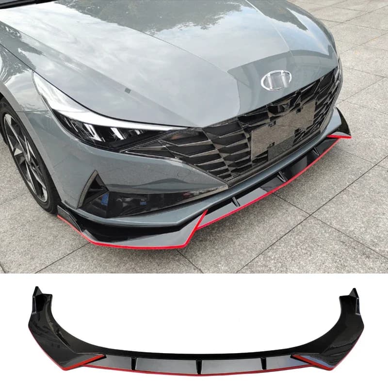 Front bumper Splitter for Hyundai Elantra CN7 2020 2021 lip diffuser Spoiler skirt Body Kit decorative strip shovel