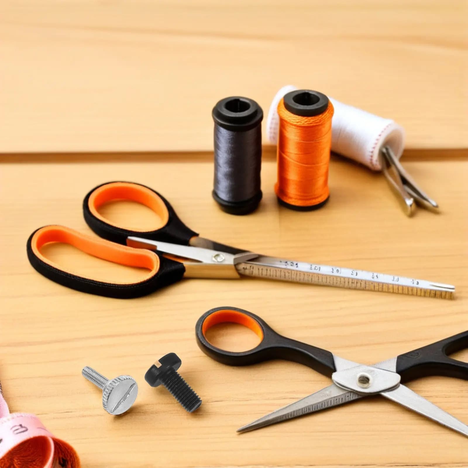 Kit di Riparazione per Macchine da Cucire, 60 Pezzi: Viti per Piedini, Viti a Pollice, Morsetti per Aghi, Elementi di Fissaggio per Uso Industriale e Domestico