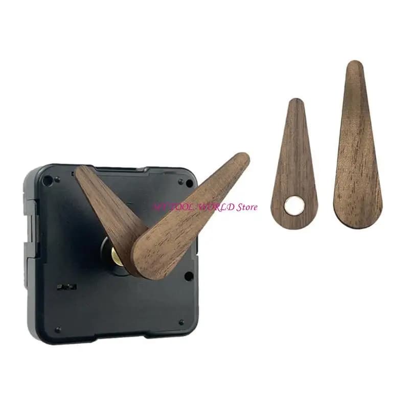Repair mechanism movement wall clock with wooden hands for home decor that A2BB
