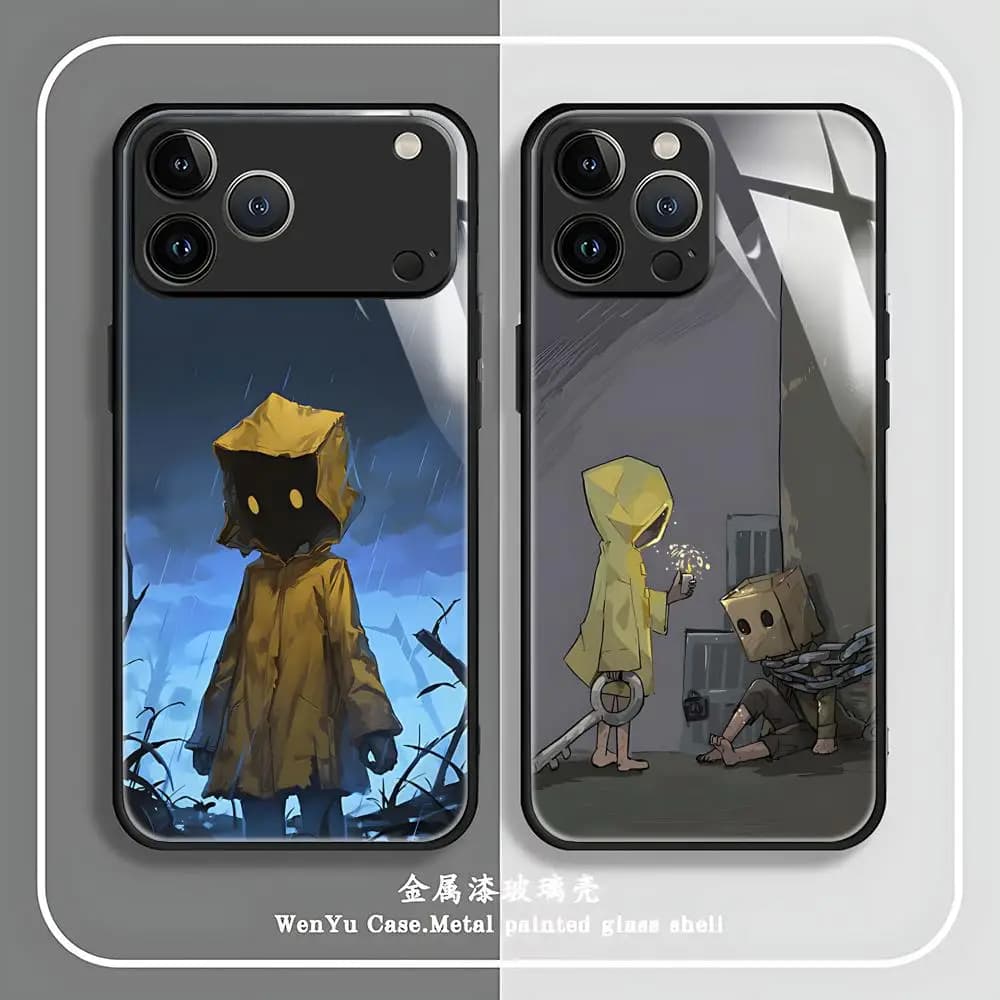Gioco Little Nightmares Custodia per telefono per iPhone 17 16 e 15 14 13 12 11 X XR XS Plus Mini Pro Max Custodia magnetica in vetro