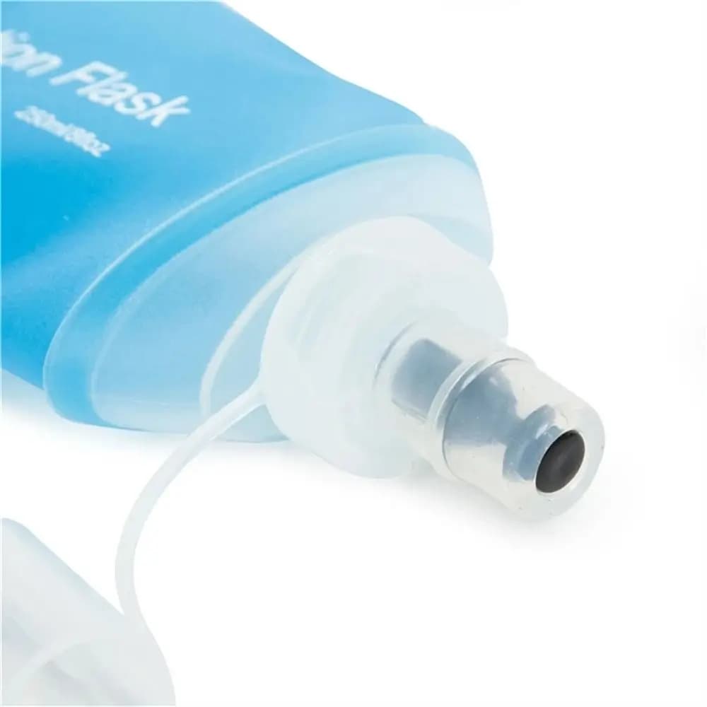 Foldable TPU Bottle for Hiking, Blue Water Bag, Reachable Soft Water Bottle, Hydrating Bag 500ML 250ML 150ML