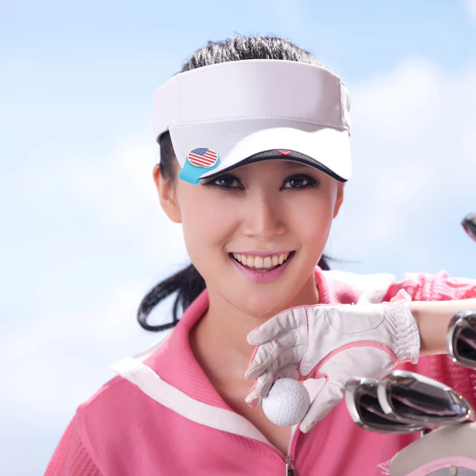 Clip per Cappello da Golf, Marcatore di Palline Resistente all'Usura, Portatile e Pratico per il Golf