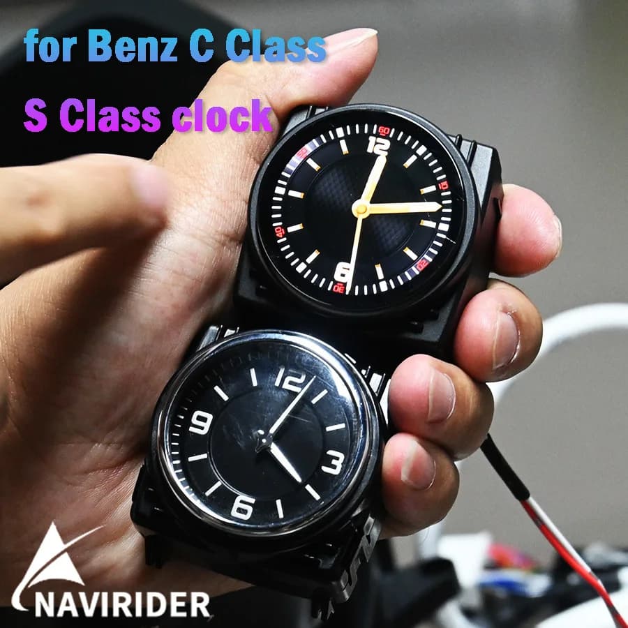 Per Mercedes Benz Classe C CLS W205 Classe S Classe E Nuovo Cronometro Orologio Intelligente LCD Interni Auto Bussola Centrale Contatore Elettronico