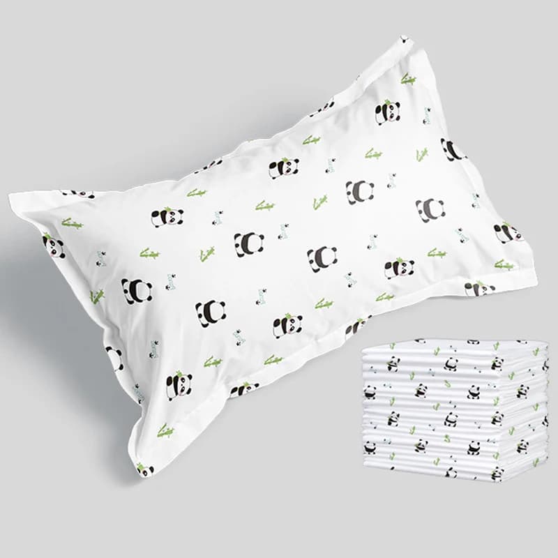 20pcs Dirt-Proof Breathable Thick Soft Disposable Pillow Covers Hygienic Portable for Travel Decoration Pillow Case