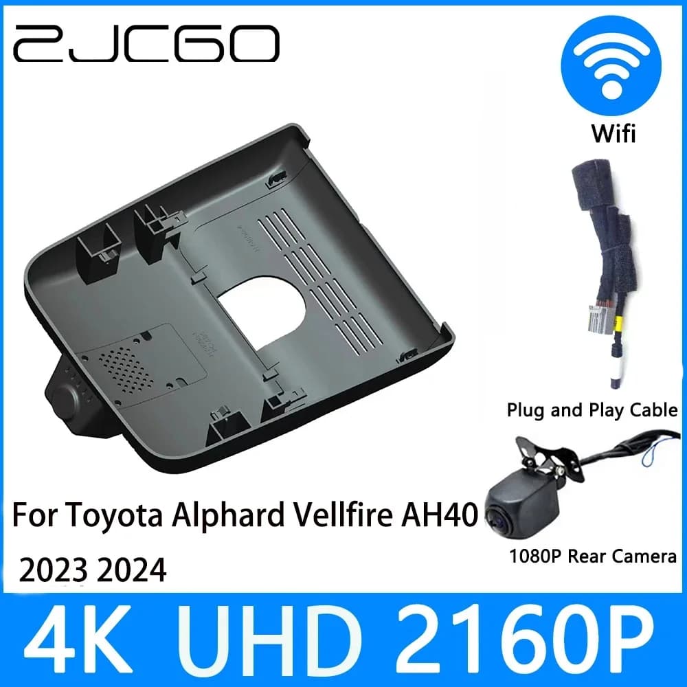 ZJCGO Dash Cam 4K UHD 2160P Car Recorder DVR Night Vision for Hongqi HS3 2023 2024