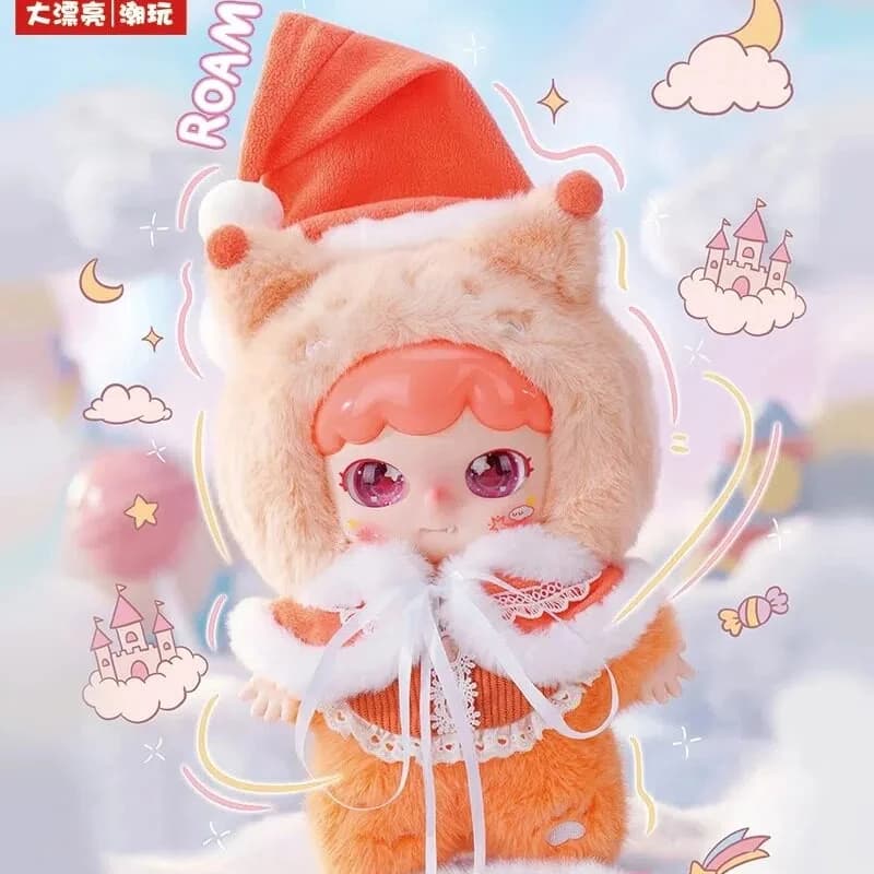 Joymiya Sweet Tooth Dream Wander 400% Peluche Blind Box Bambola Carina Morbida Imbottita Ornamento da Scrivania Giocattolo da Collezione alla Moda