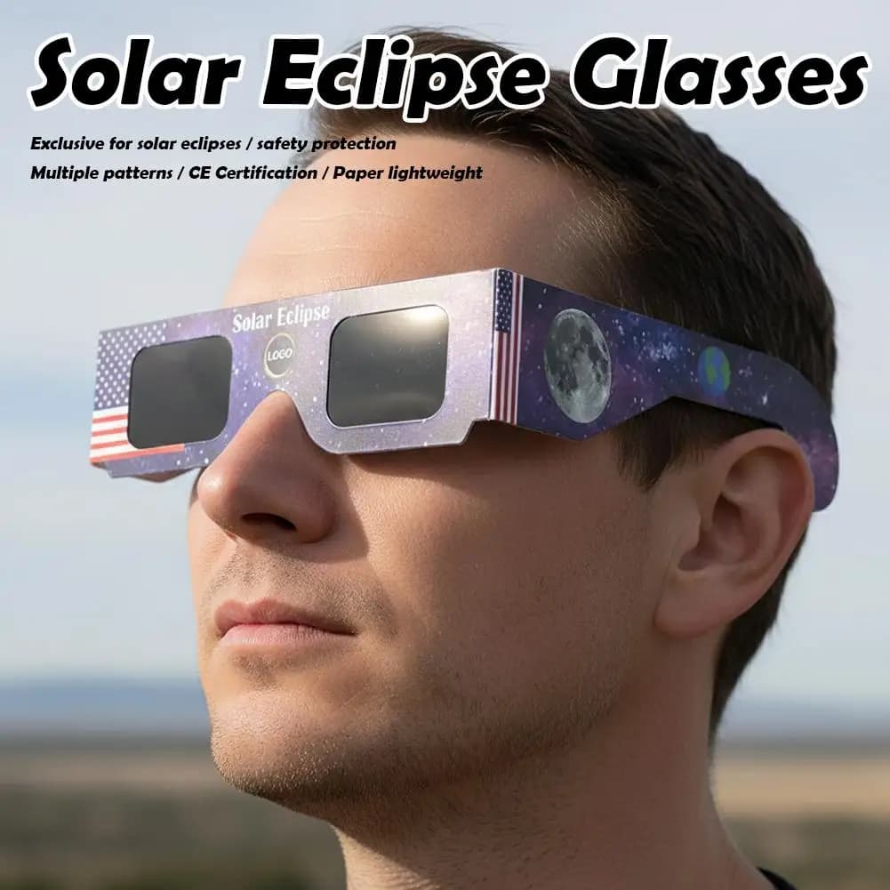 1/10Pcs Paper Solar Eclipse Glasses Anti-uv Viewing Glasses For Direct Viewing Annular & Total Eclipse Observation Shade