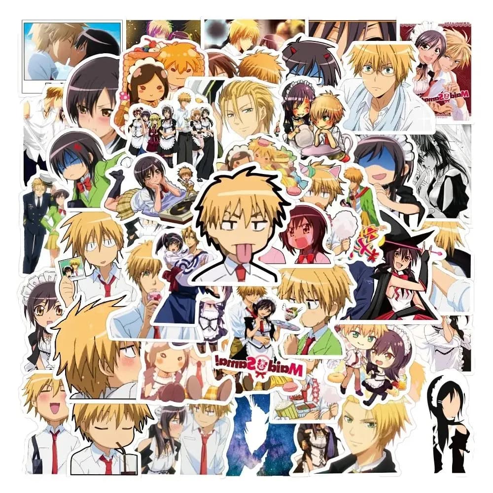 50 pezzi di cartoni animati Anime President Is Maid adesivi graffiti per adulti adesivi per scooter per notebook per auto