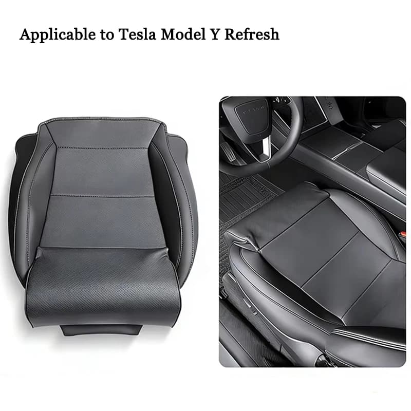 Per Tesla Model Y Juniper 2025: Estensione Supporto Gambe, Coprisedile in Pelle, Cuscino Estensore Sedile in Memory Foam, Accessori Interni Auto