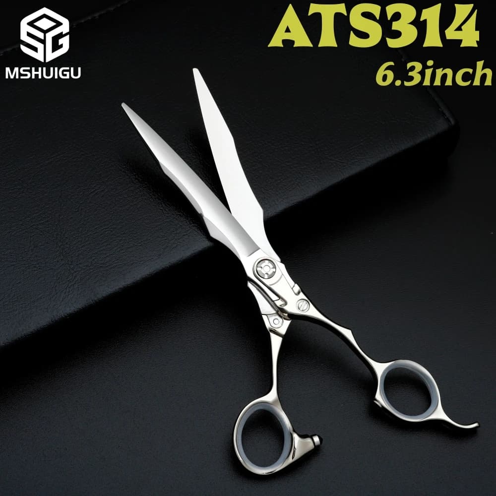 Forbici Professionali per Capelli da 6,3 Pollici in Acciaio ATS314, Forbici da Barbiere per Salone, Design Ergonomico Ultra Affilato