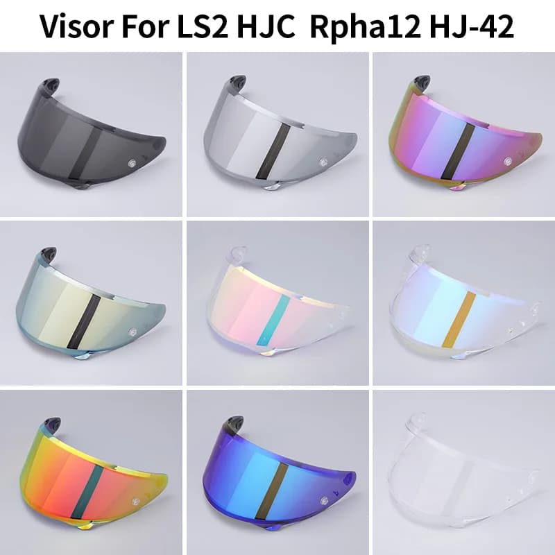 Visiera per casco HJC Rpha12 HJ-42 Sostituisci lente ANTI-UV Cascos Moto RPHA 12 HJ42 Visera Capacetes Accessori FILM Antiappannamento