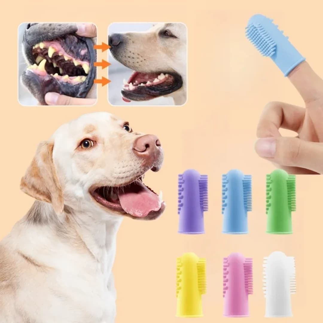 Soft Pet Dog Finger Toothbrush Dog Brush Bad Breath Tartar Teeth Tool Dog Accessories Cleaning Supplies Pet Products for Dogs