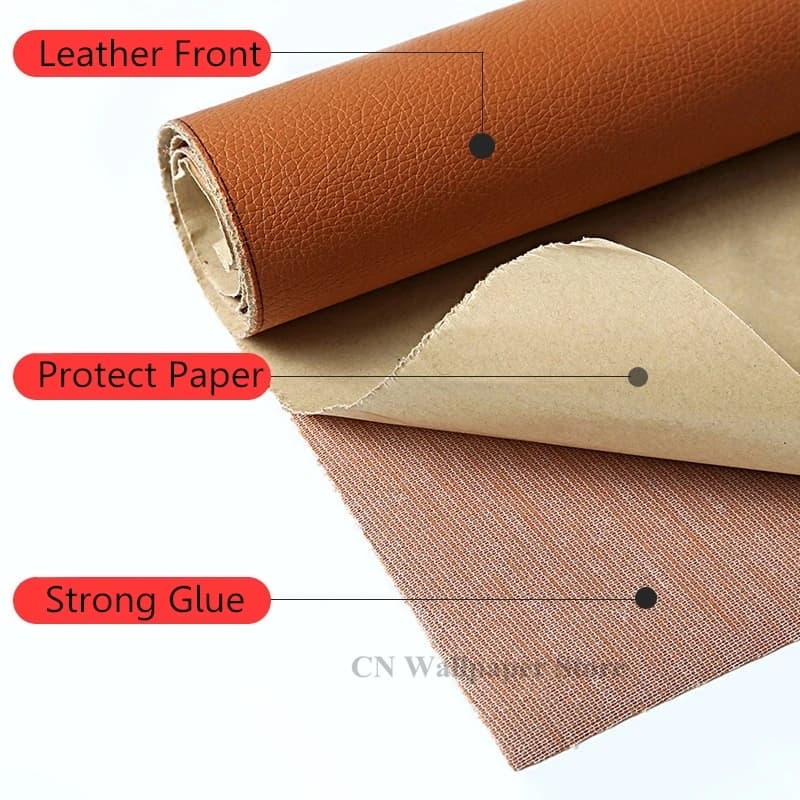 Patch Adesive per Riparazione in Pelle PU, Adesivi in Tessuto per Riparare Vestiti in Pelle, Divani, Sedili Auto, Mobili, Borse