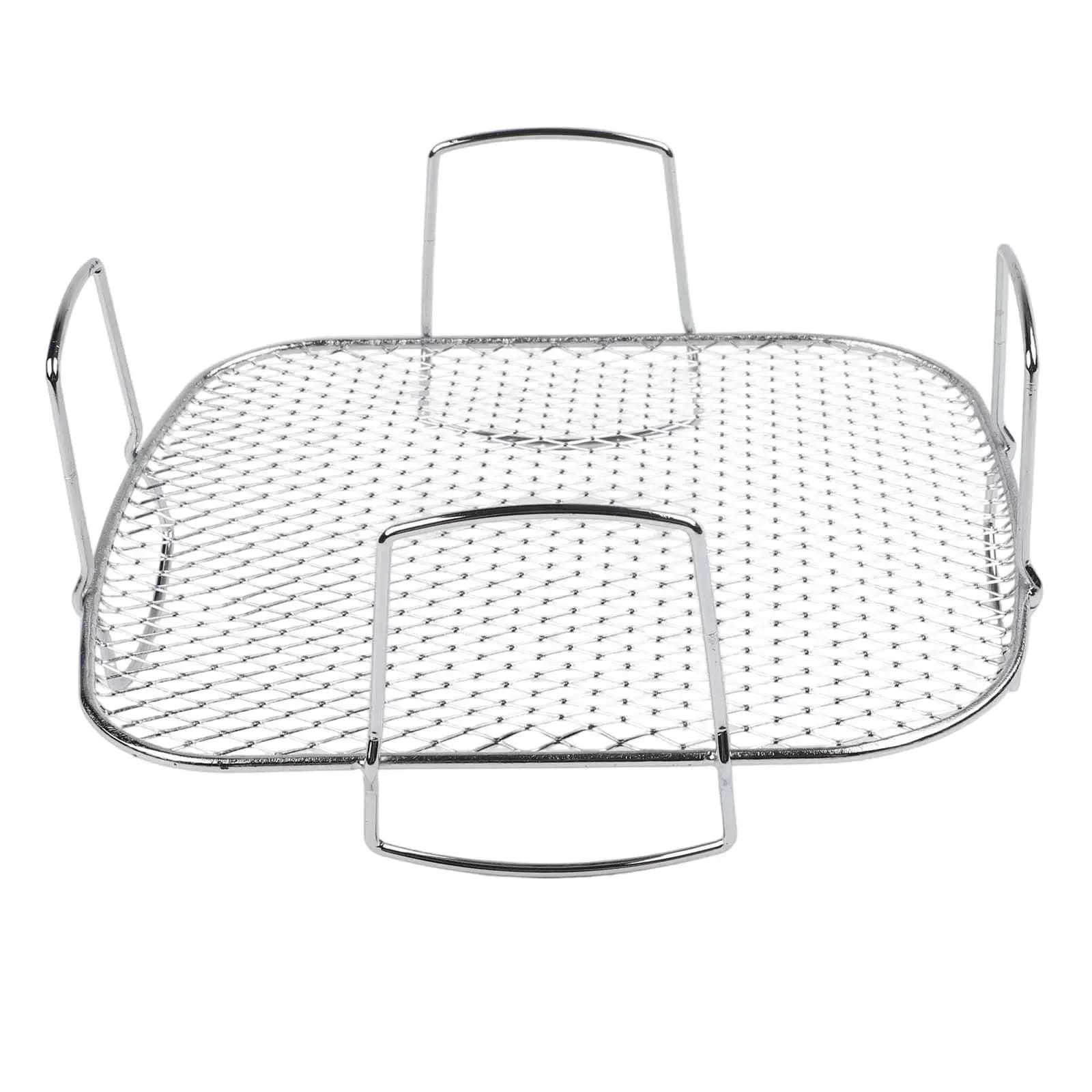 Stainless Steel Air Frying Grill, Light and Compact Kitchen Accessories, Brand New Square Basket