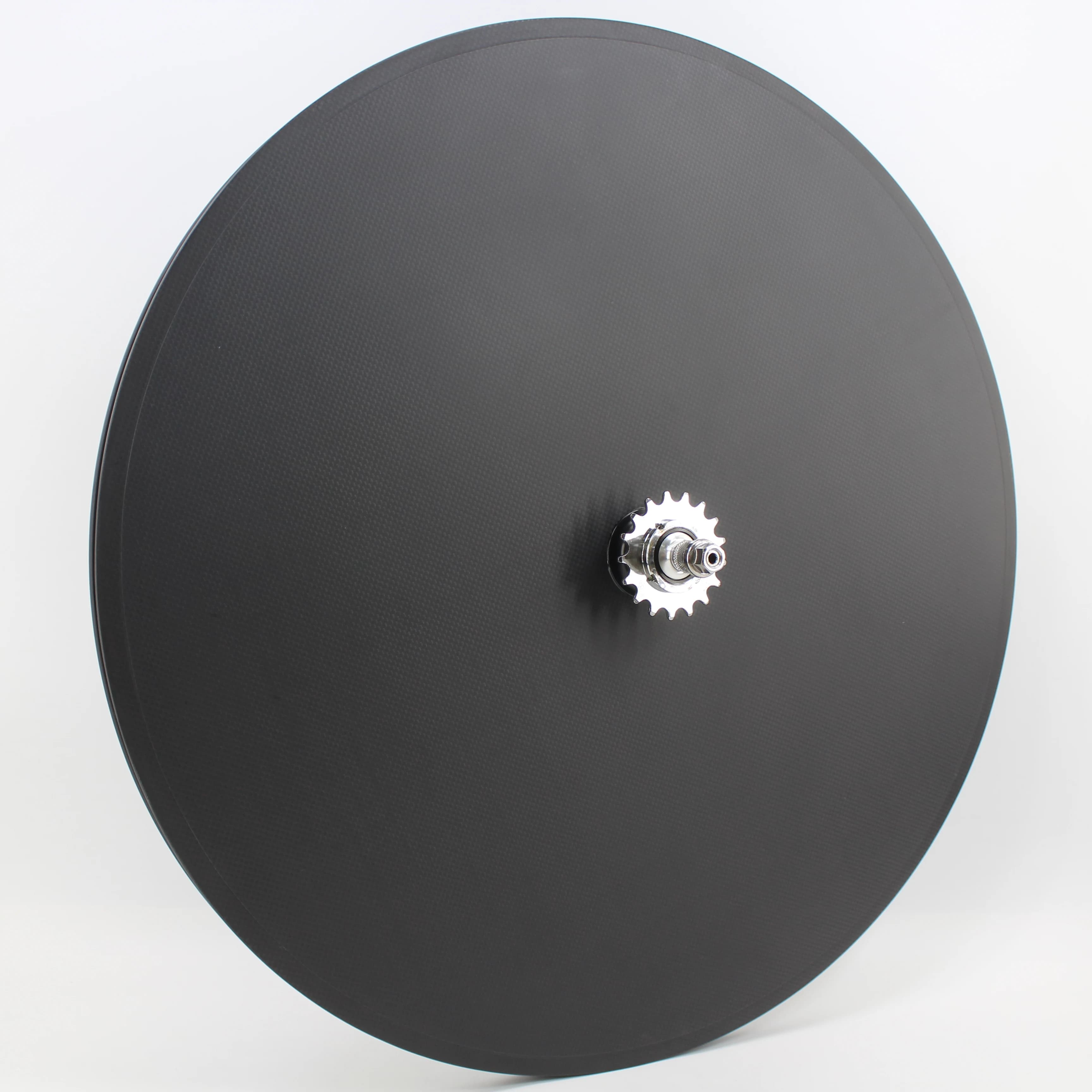 700C opaco 3K Pista in fibra di carbonio completa Pannello fisso Bici da strada V cerchio freno ruote per bicicletta chiuse copertoncino tubolare cerchione tubeless
