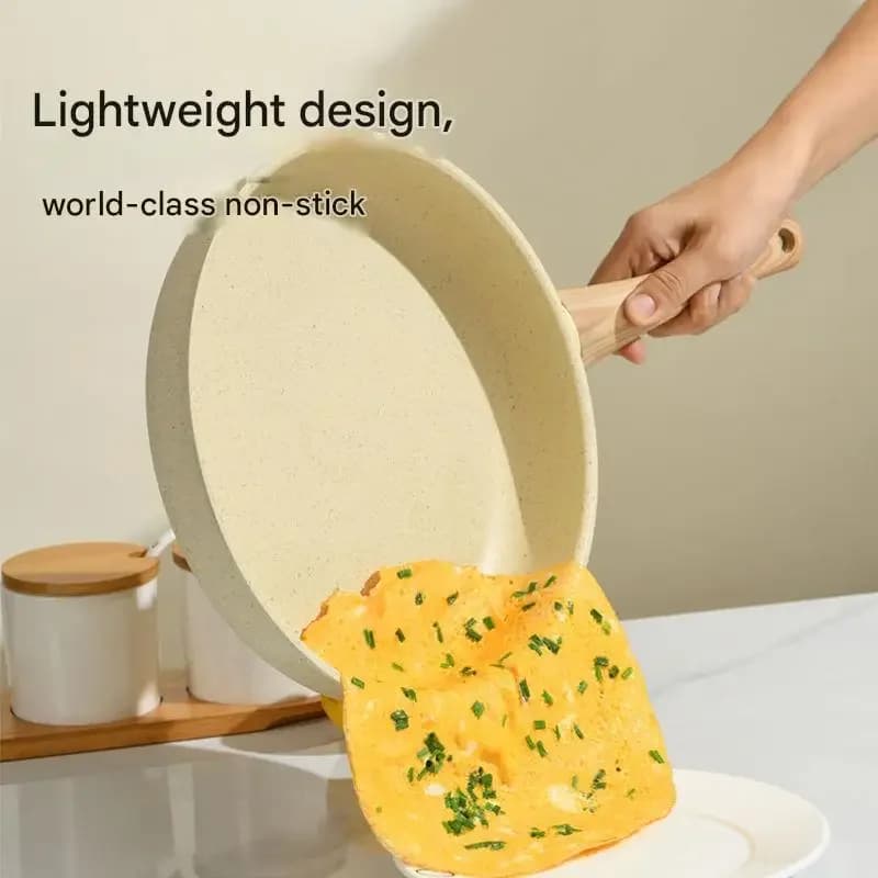 Maifan stone Pan Steak Frying Pan Stir-fry Wok Ceramic Omelette Household Non-stick pan, gas stove induction cooker universal