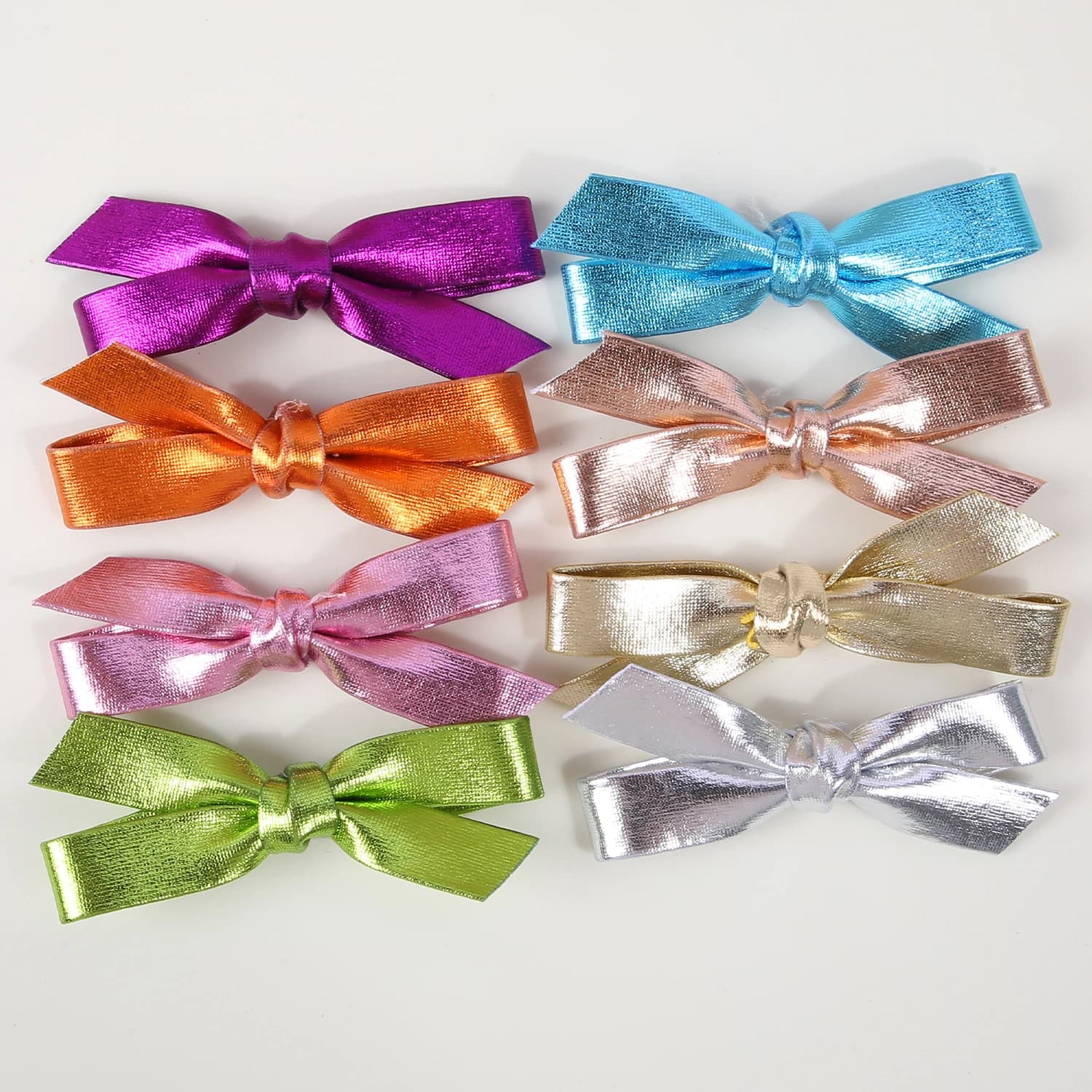 10 pezzi di papillon in pelle PU lucida accessori per fasce borsa regalo fai da te scatola abbigliamento clip scarpe eleganti accessori decorativi