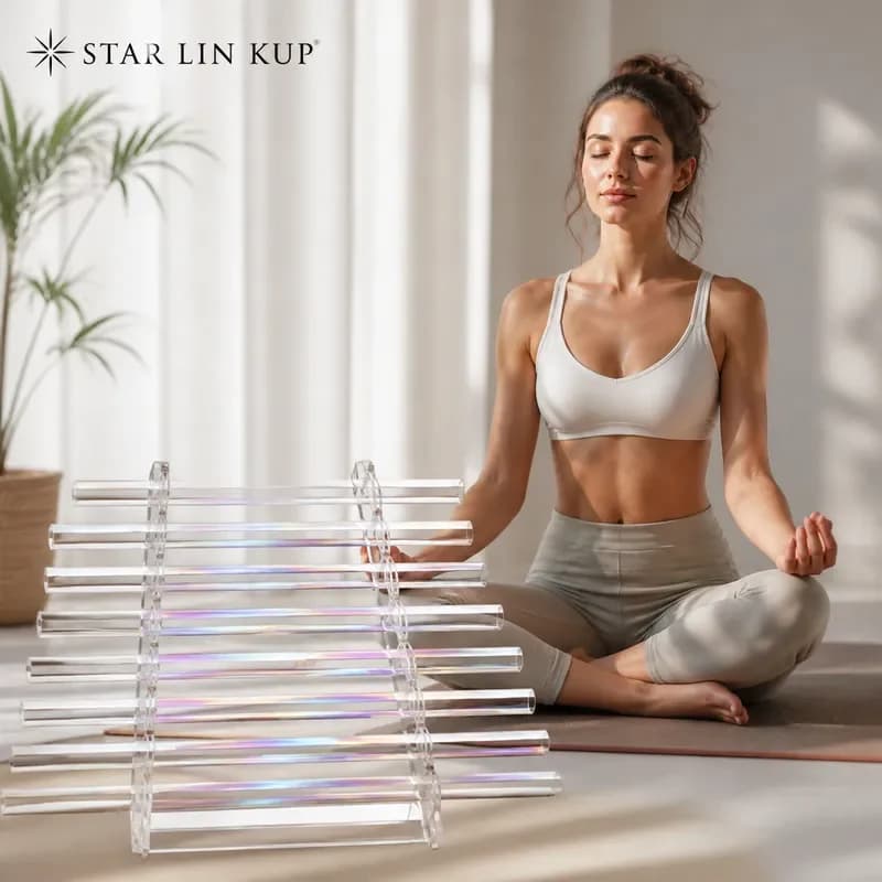 STAR LIN KUP Cosmic Magic Color Crystal Singing Harp Perfect Pitch Instrument for Yoga Meditation Healing Sound Therapy