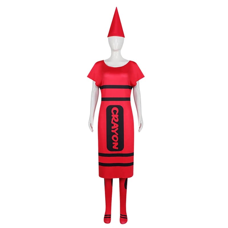 Set di calzini per cappello da vestito per adulti Pastello viola Halloween Fancy Dress Up Costume da donna per adulto pastello rosso
