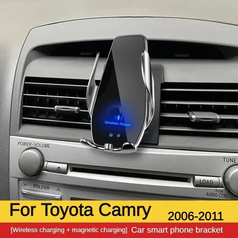2006-2011 Per Toyota Camry Supporto per telefono cellulare Caricatore wireless Supporto per auto Staffa di navigazione Supporto GPS 360