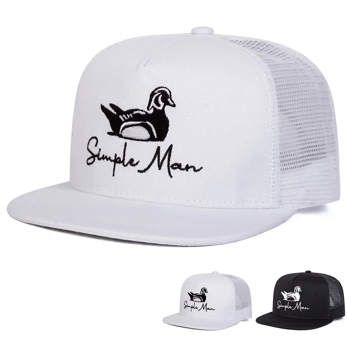 Unisex Simple Hats with Hip-hop Embroidery, Adjustable Baseball Hats for Spring Summer, Casual Trucker Hats for Outer, Sun Hat