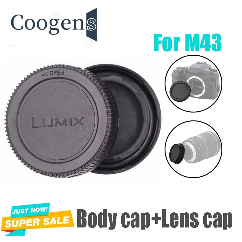 Rear lens cover + front body cap camera for Panasonic Olympus Lumix Micro M4/3 M43 MFT GH3 GH4 G6 G7 GX1 GX7 GX8 GX80 GX85