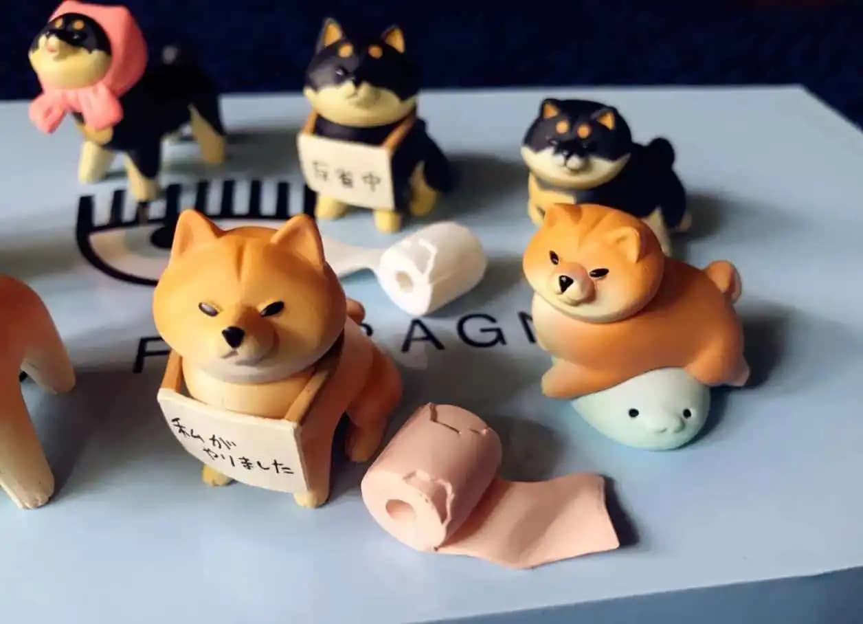 New Product Available: Blind Box Dogs with Wood - Dogs Not Wanting to Go Home - Corgi Bomei - Adorable Table Decoration - Surprise Gift