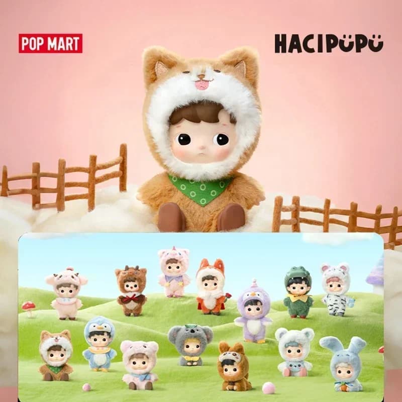POP MART HACIPUPU Snuggle With You Series Blind Box Guess Bag Mystery Box Toys Cute Anime Figure Doll Desktop Ornamentsdel Gift