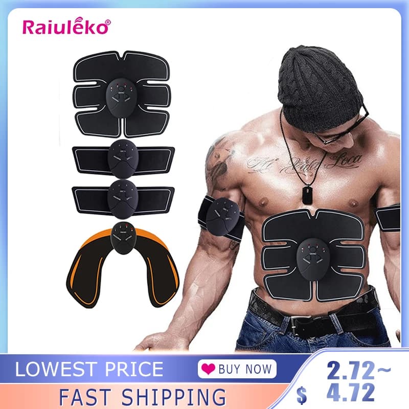 Stimolazione muscolare senza fili Addome Glutei Allenatore per le mani EMS Esercitatore elettrico per la perdita di peso Adesivo Massaggiatore dimagrante per il corpo