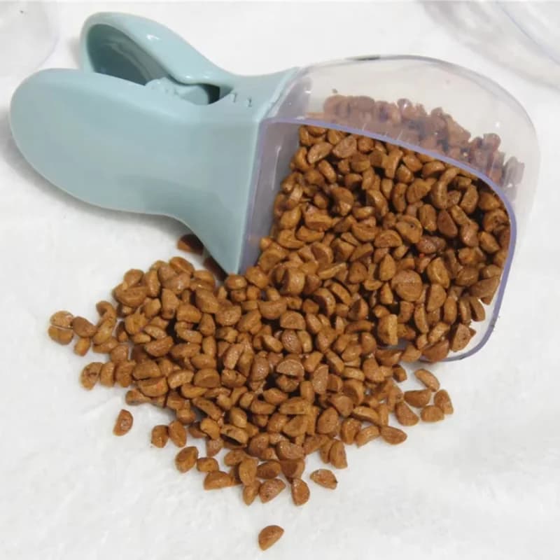 1PC Clip per borsa Misurino creativo Clip per sigillare sacchetti Pieghevole per animali domestici Gatto Cibo per cani Cucchiaio per alimentazione Cucchiaio Forniture da cucina