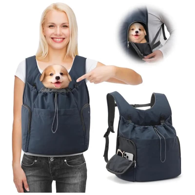 Comoda borsa per cani Borsa per animali domestici Borsa da viaggio per esterni Zaino portatile per cuccioli di gatto Borsa da trasporto per cani da esterno traspirante Forniture per animali domestici