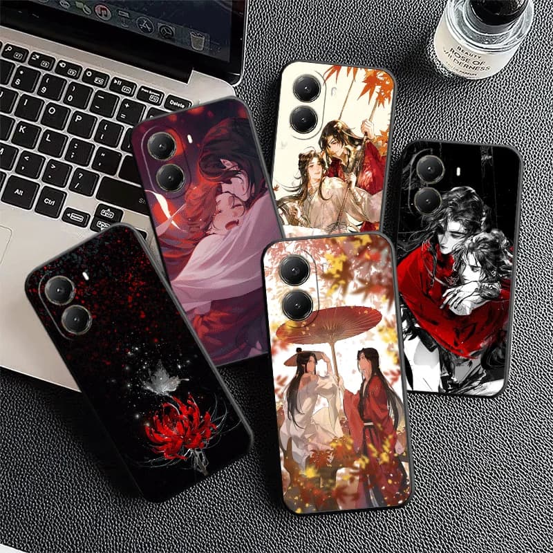 Heaven Official's Blessing Anime Soft Phone Case for Xiaomi Poco X5 X6 X7 X8 Pro Max X3 F7 F8 Ultra M8 M7 M6 M5 Redmi 15 15C 14C