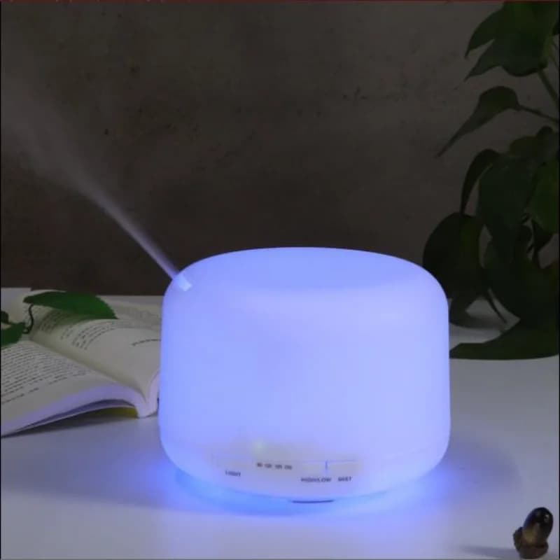 Diffusore di oli essenziali da 300 ml con telecomando, luci LED a 7 colori, umidificatore per aromaterapia con 3 oli per casa, ufficio o S
