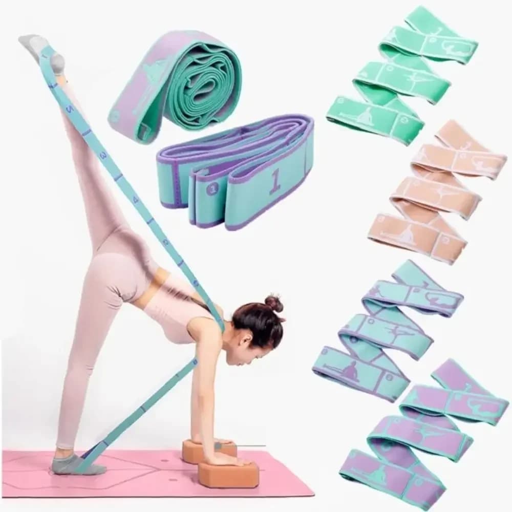 Elastic Belt for Yoga and Dance, Stamina for Pilates, Exercises at Home, Fitness and Sport