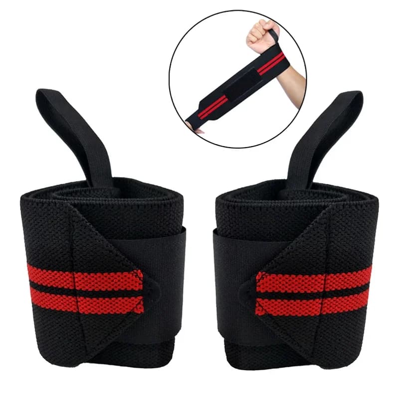 1 paio di bende regolabili braccialetti per sollevamento pesi protezione per il polso supporto per tutore sportivo professionale grigio intera vendita