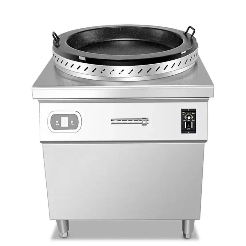 Fry Pan Rotary Dumpling Fryer Rtaurants Wholale Automatic Rotating Frying Oven