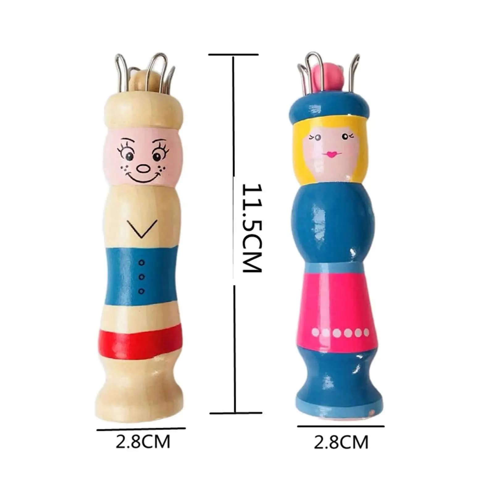 Cute Handheld Knitting Looms of Wooden Knitting Looms with Yarn Needle for Handmade Weaving Crocheting Shawl Sweater