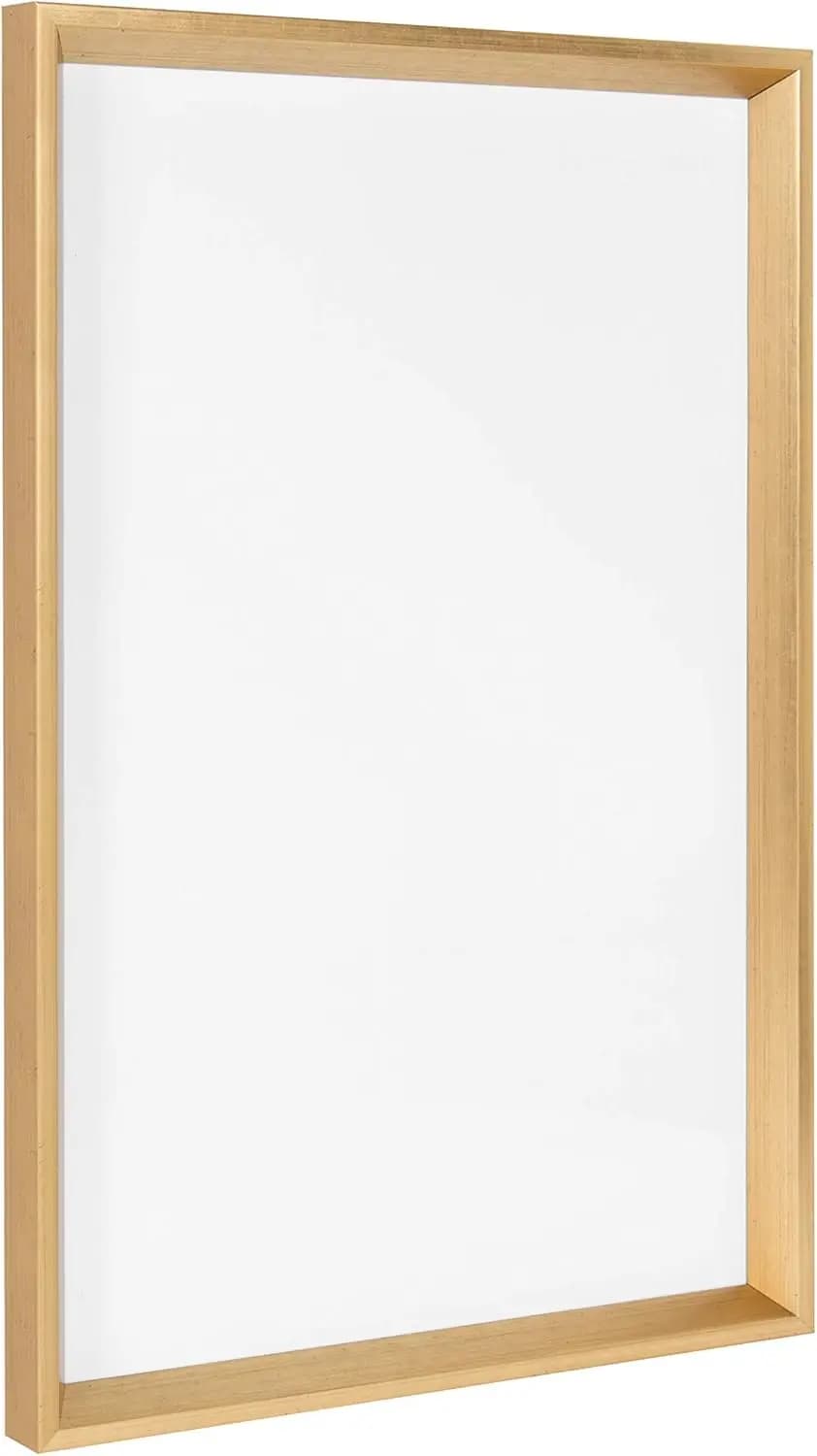 Lavagna Magnetica con Cornice Dorata 16.5x25.5 Pollici per Organizzazione Casa e Ufficio