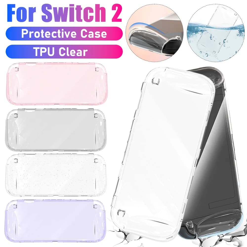 Custodia protettiva in TPU trasparente per Switch 2 2025 Custodia protettiva anticaduta Custodia protettiva antiurto Accessori