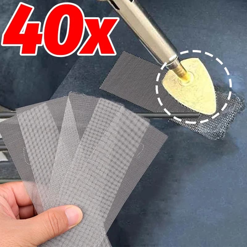 Kit di riparazione per crepe per paraurti per auto in rete di rinforzo per saldatore di plastica Rete metallica per saldatura in acciaio inossidabile per strumento per carrozzeria per cucitrice a caldo